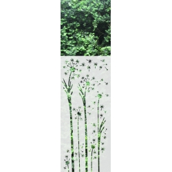 ROS34 59x135 naklejka na okno wzory roślinne - dmuchawce