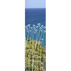 ROS56 59x135 naklejka na okno wzory roślinne - trawy i łączki 
