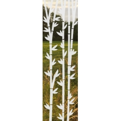 ROS24 59x200 naklejka na okno wzory roślinne - bambusy