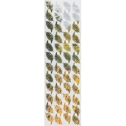 ROS54 59x200 naklejka na okno wzory roślinne - paprocie