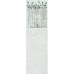 ROS66 59x200 naklejka na okno wzory roślinne - trawy i łączki