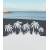 ROS103 70x47 naklejka na okno wzory roślinne - palmy na wyspie