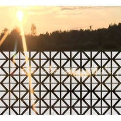 GEO10 90x47 naklejka na okno z wzorem geometrycznym - witraż